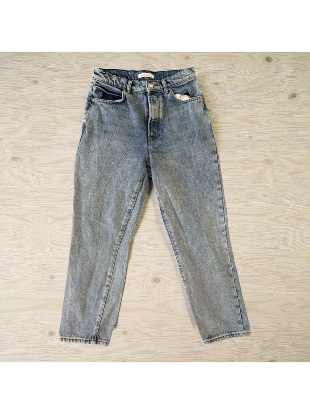 BETRO SIMONE Light Wash 100% Cotton Button Fly Jeans Size 28